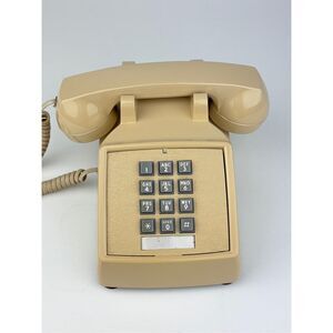 Cortelco 250044-MBA-20M Beige Touch Tone Desk Telephone with Volume Control